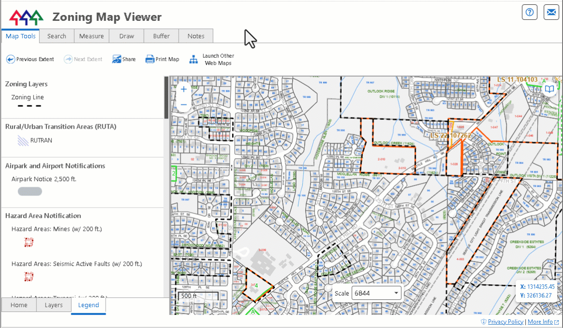 Section Code Map Experience