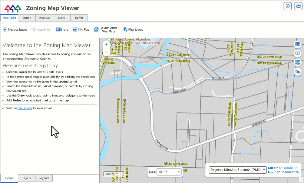 Section Code Map Experience